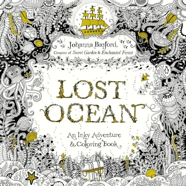 Johanna Basford - Lost Ocean - Malebog til voksne
