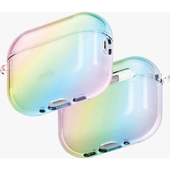 UNIQ Iridescia Hang Case til AirPods Pro 3 - Transparent Multicolor