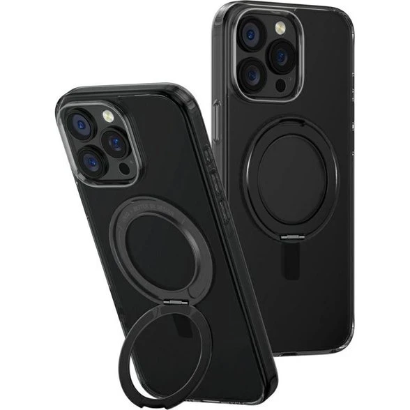 UNIQ Swivix 360 Rotating Kickstand Case til iPhone 16 Pro Max - Sort