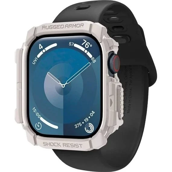 Spigen Rugged Armor Case til Apple Watch 10/11 (46mm) - Beige