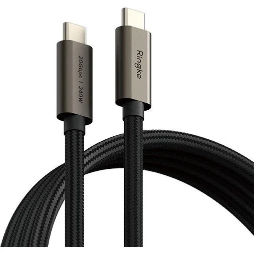 Ringke USB-C 3.2 Gen 2x2 Kabel 100cm - Sort