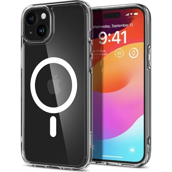 Spigen Ultra Hybrid MagSafe Cover til iPhone 15 - White