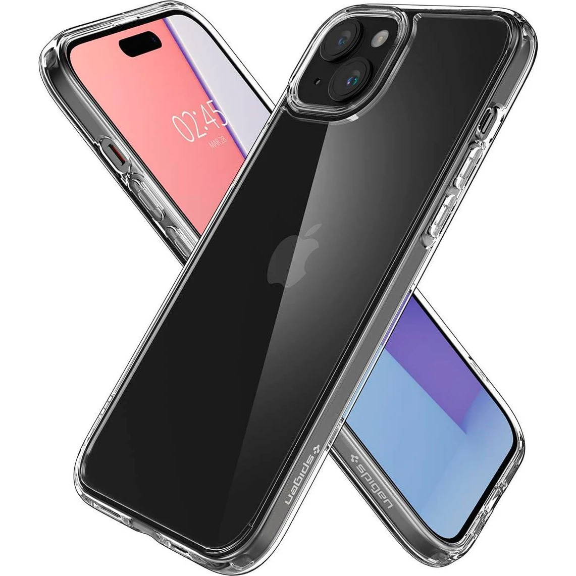 Spigen Crystal Hybrid Cover til iPhone 15 Plus - Transparent