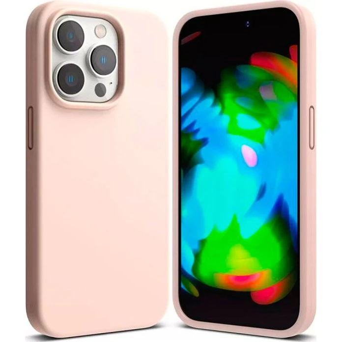Ringke Silicone Case til iPhone 14 Plus - Pink Sand