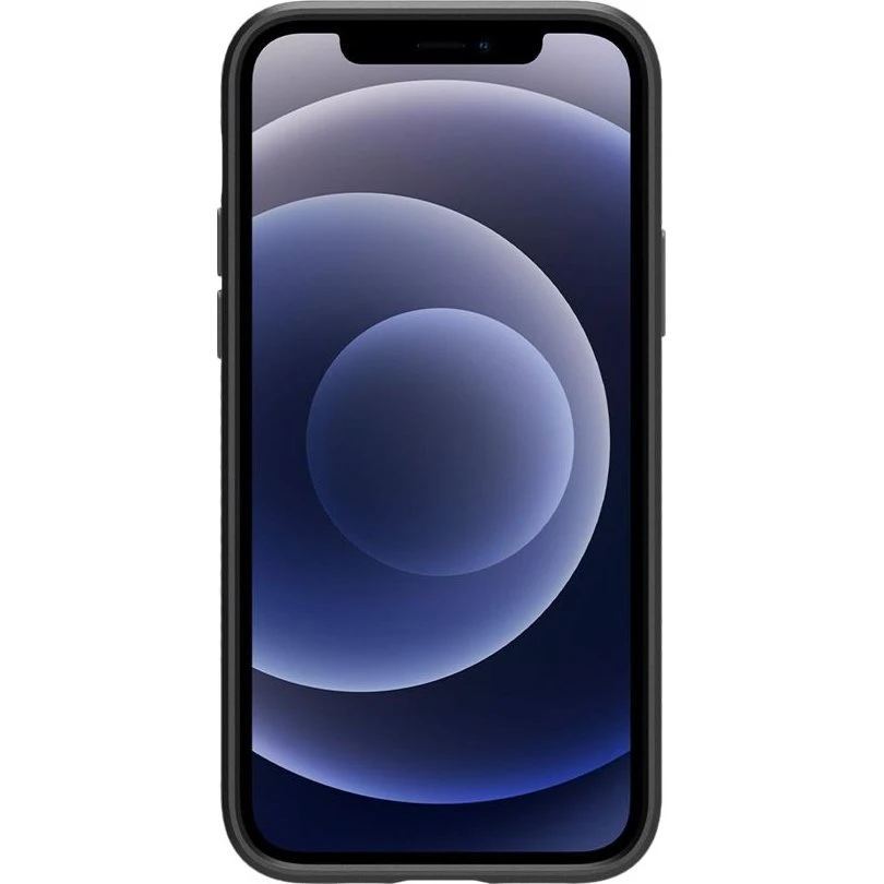 Spigen Liquid Air Cover til iPhone 12 & 12 Pro - Sort