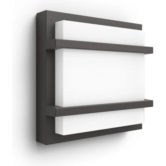 Philips myGarden Petronia udendørs væglampe, antracit 12W