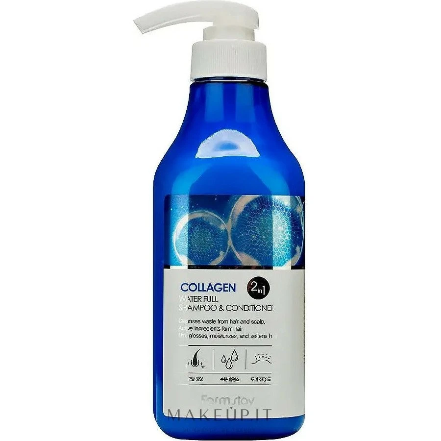 Farmstay Collagen Water Full 2-i-1 Shampoo & Balsam, 530 ml