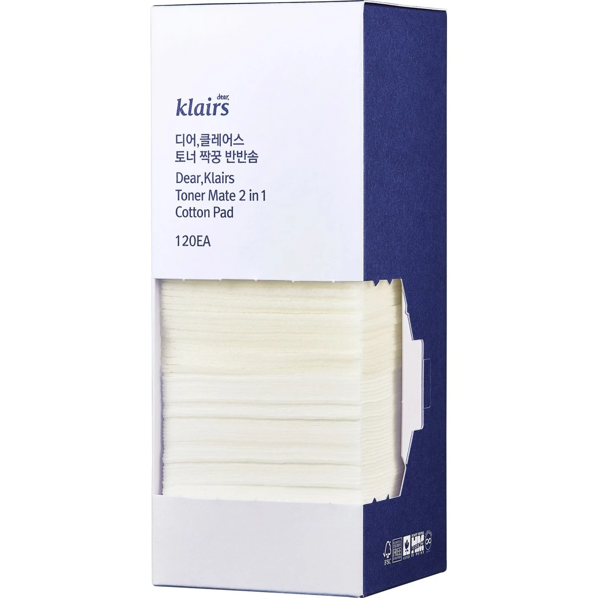 Klairs Supple Preparation Toner Mate 2 in 1 Cotton Pad 120 stk.