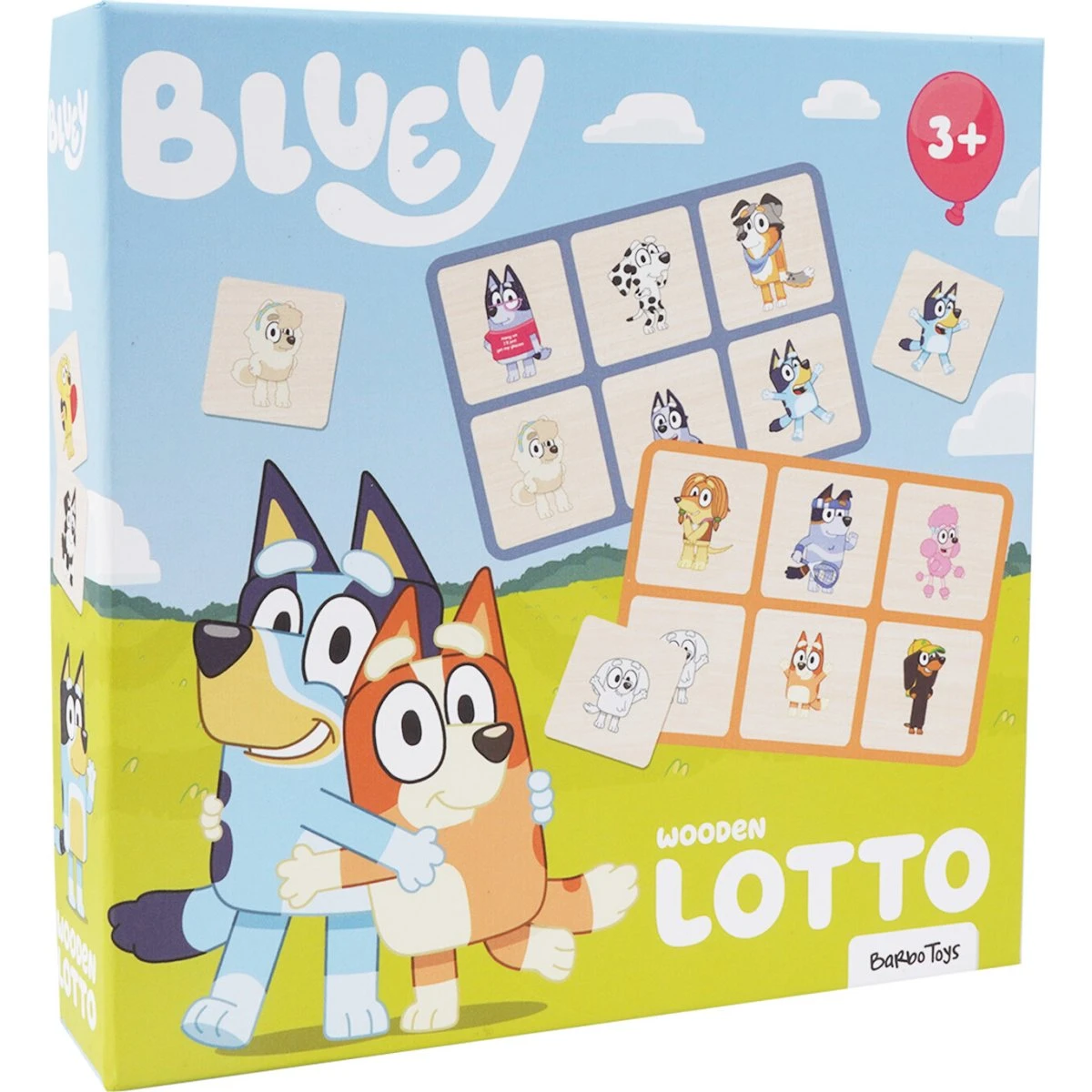 Bluey - Lotto in Wood - Billedlotteri i træ