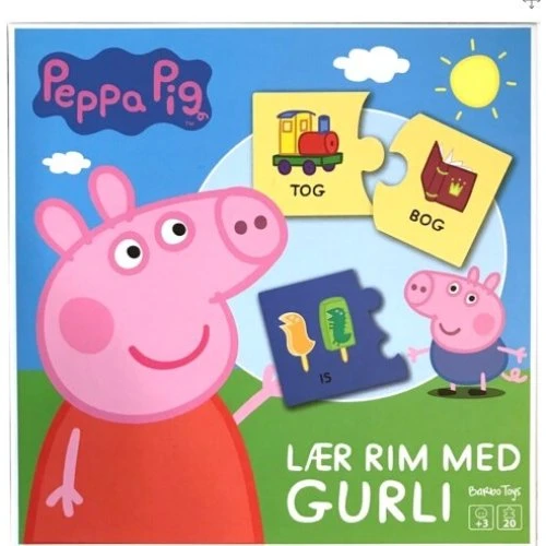Peppa Pig - Rime puslespil i træ