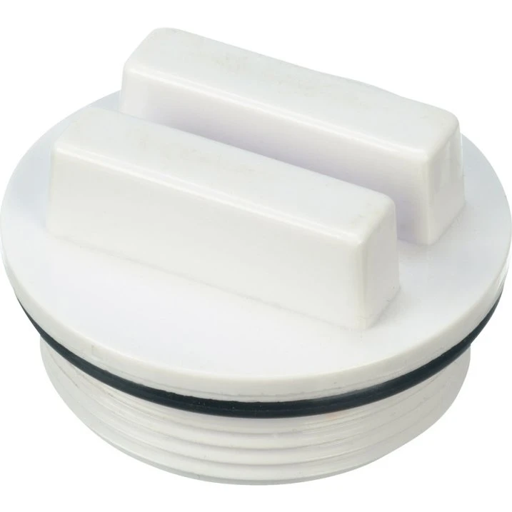Vinterpropp med gevind 1 1/2" - Hvid