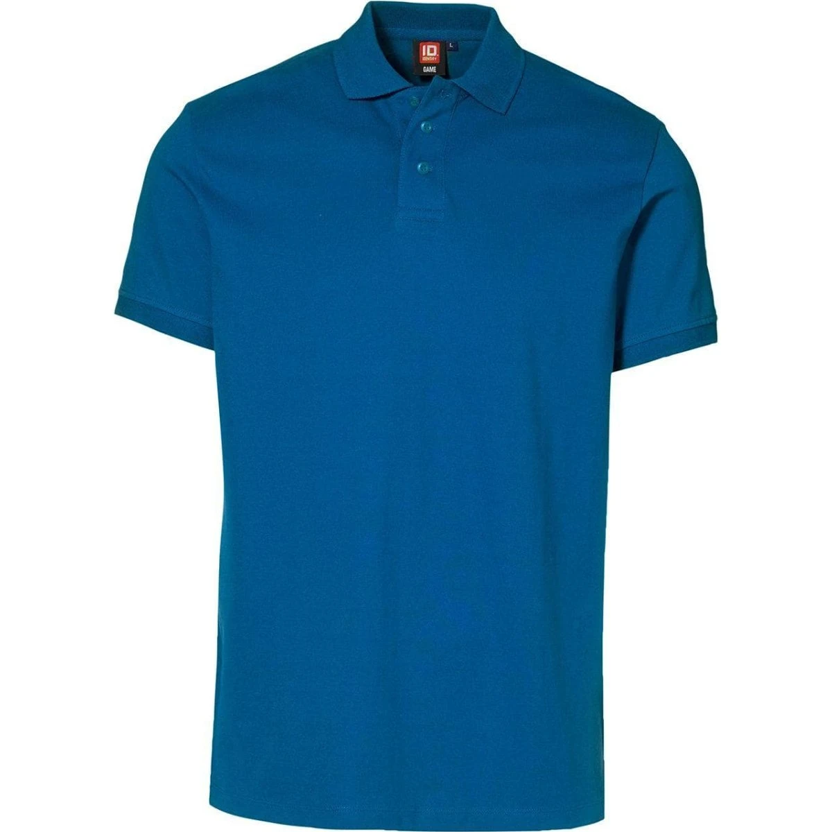 ID Piqué Polo Trøje Stretch Azur