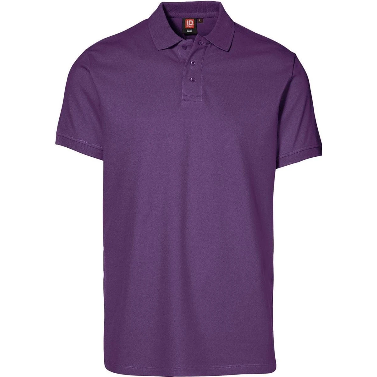 ID Piqué Polo Stretch Lilla - L