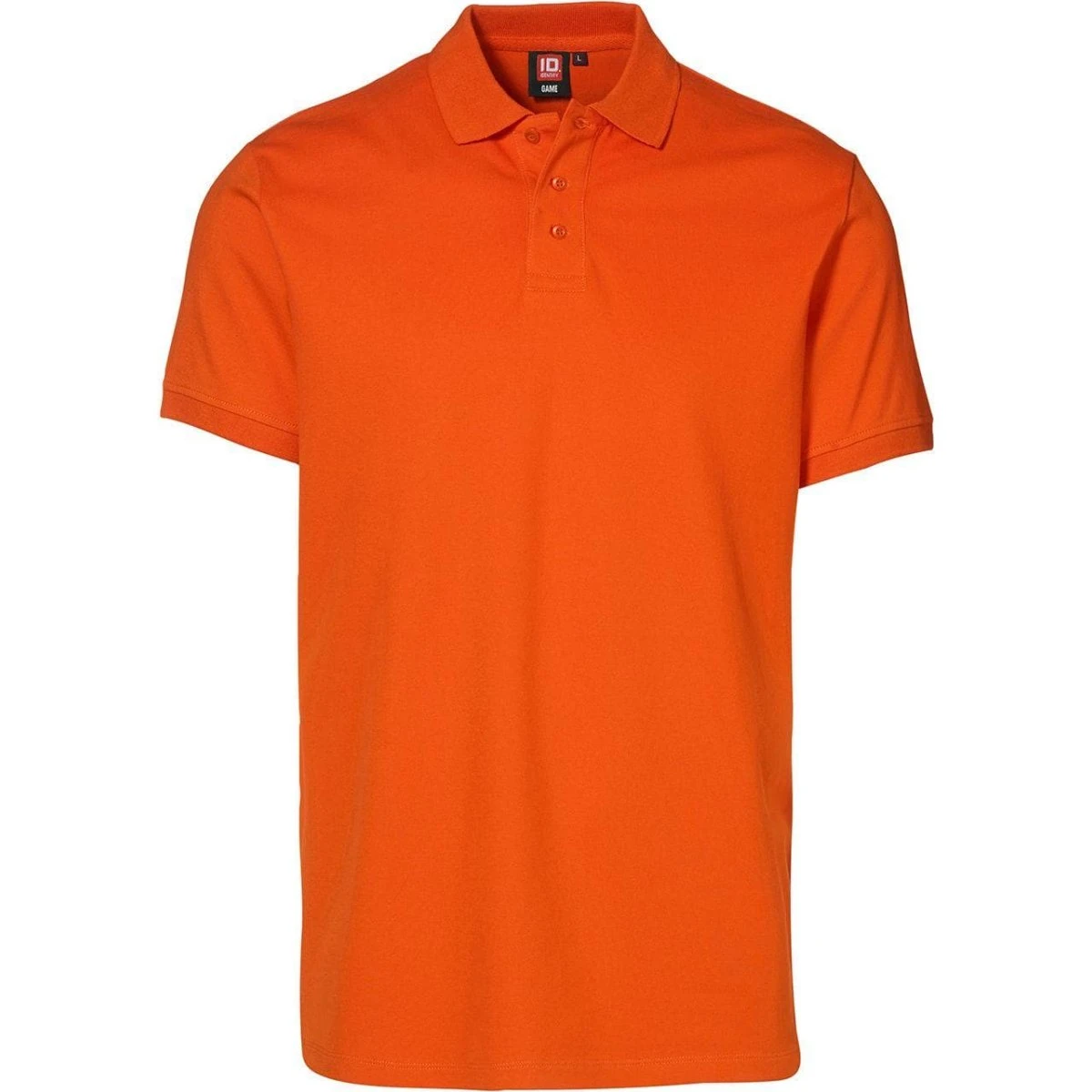 ID Piqué Polo Stretch Orange - Herre