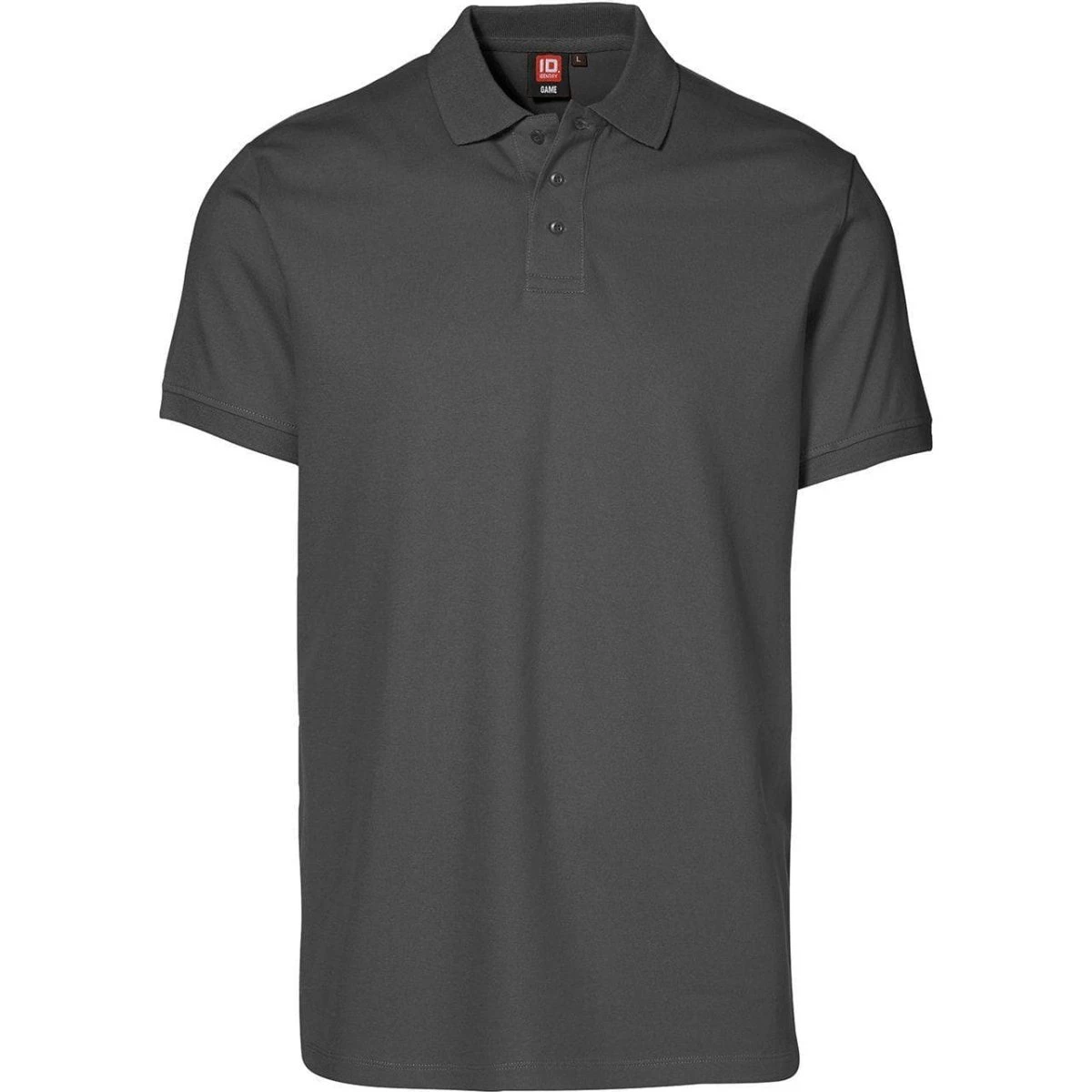 ID Piqué Polo Trøje Stretch Koksgrå 2XL