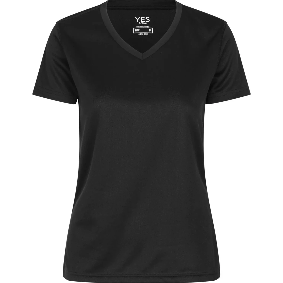 YES Active T-shirt Dame - Sort - S