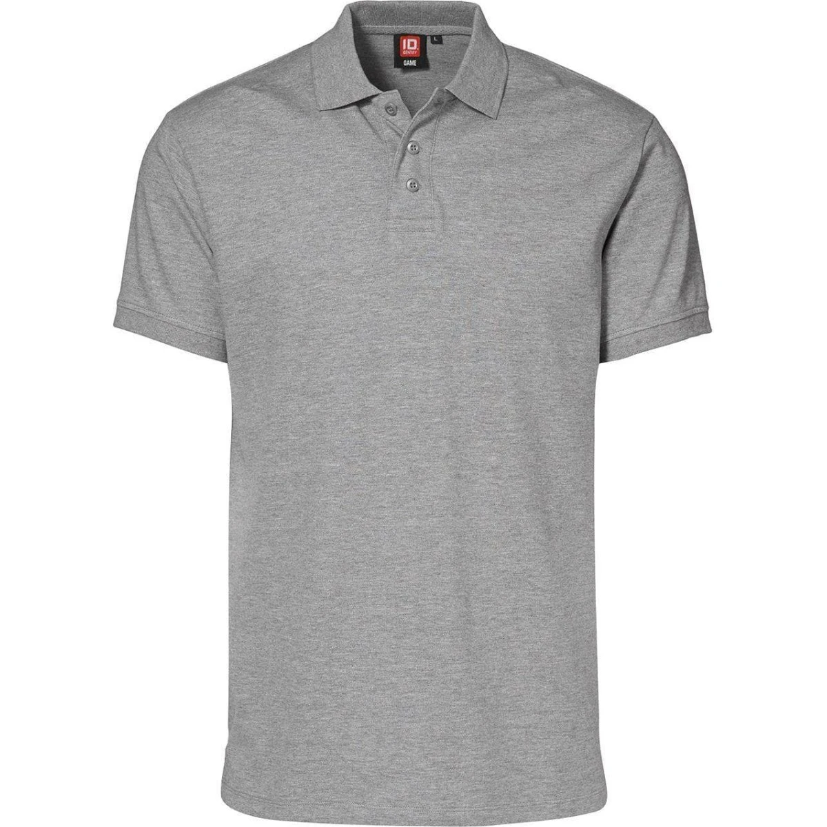 ID Piqué Polo Stretch Grå Melange
