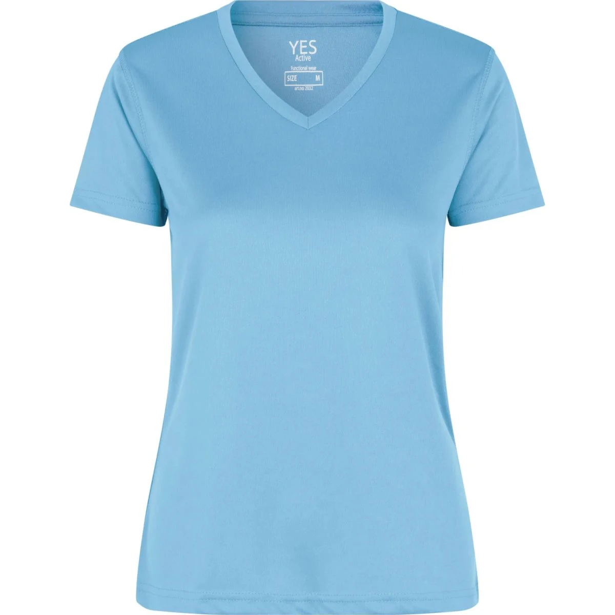 YES Active T-shirt Dame - Cyan - S