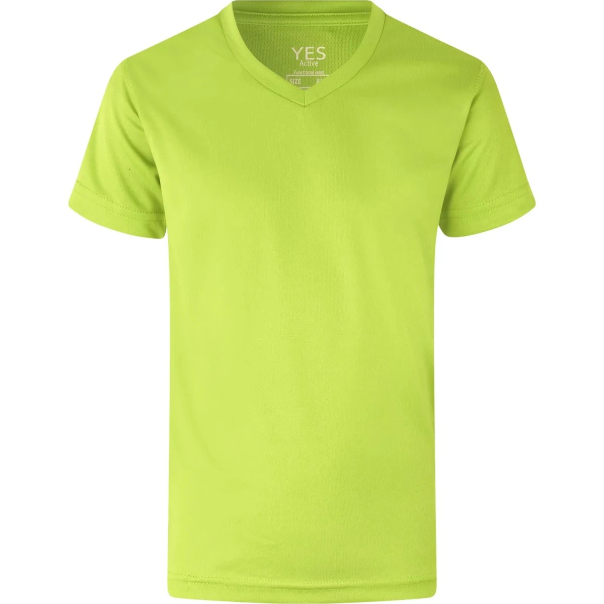 YES Active T-shirt til børn - Lime - 8/10 år