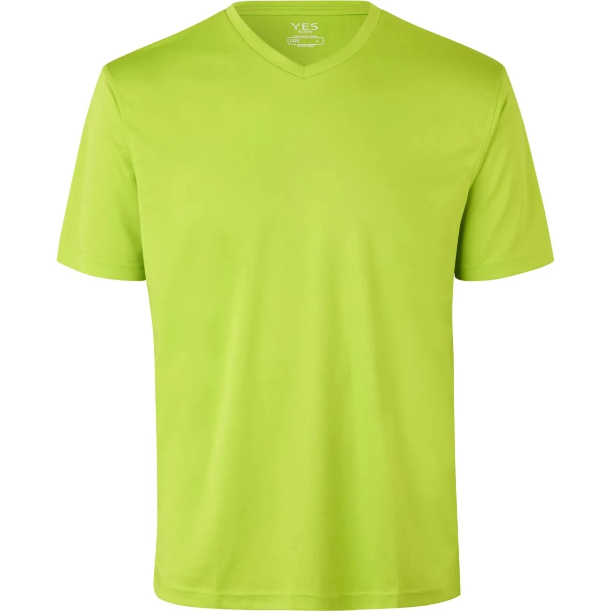 YES Active T-shirt V-hals - Lime - L