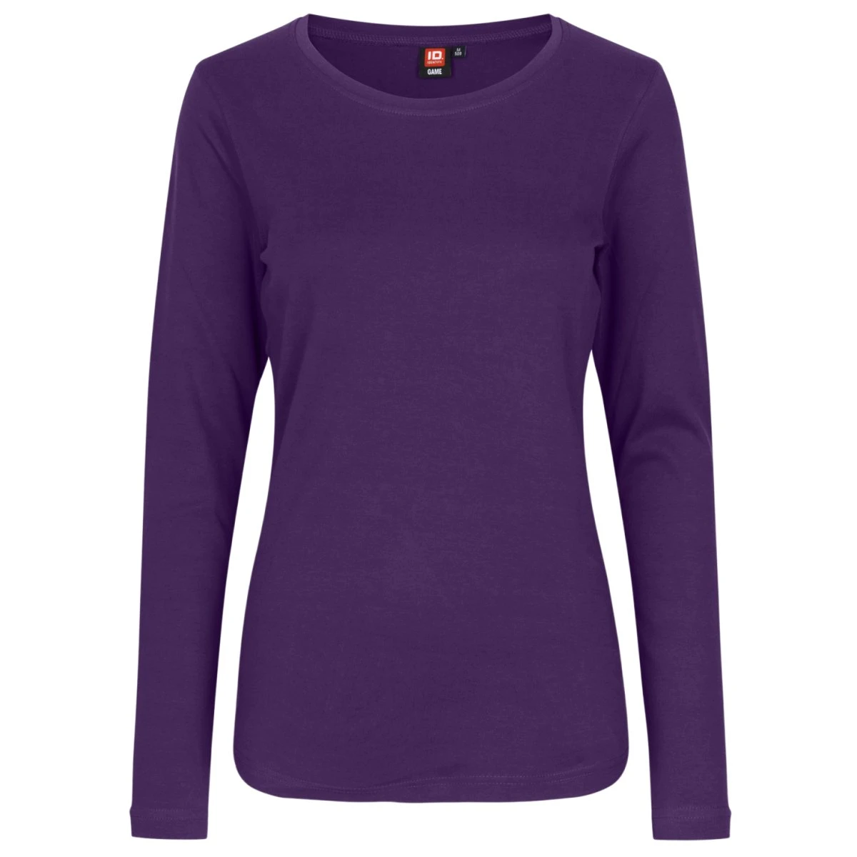 ID Interlock Dame Langærmet T-shirt - Lilla - M