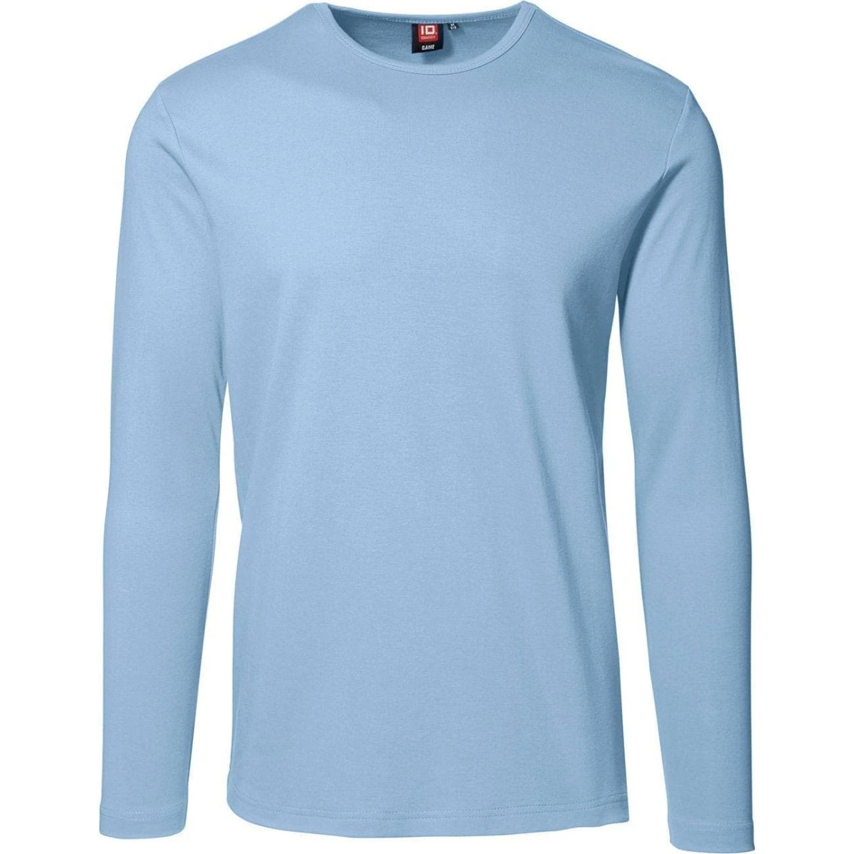 ID Tætsiddende Langærmet T-shirt Lys Blå - XL