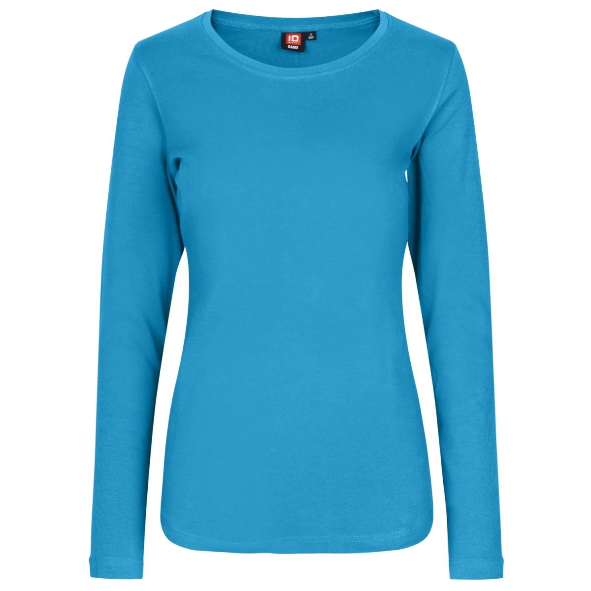 ID Interlock Dame Langærmet T-shirt - Turkis - 3XL
