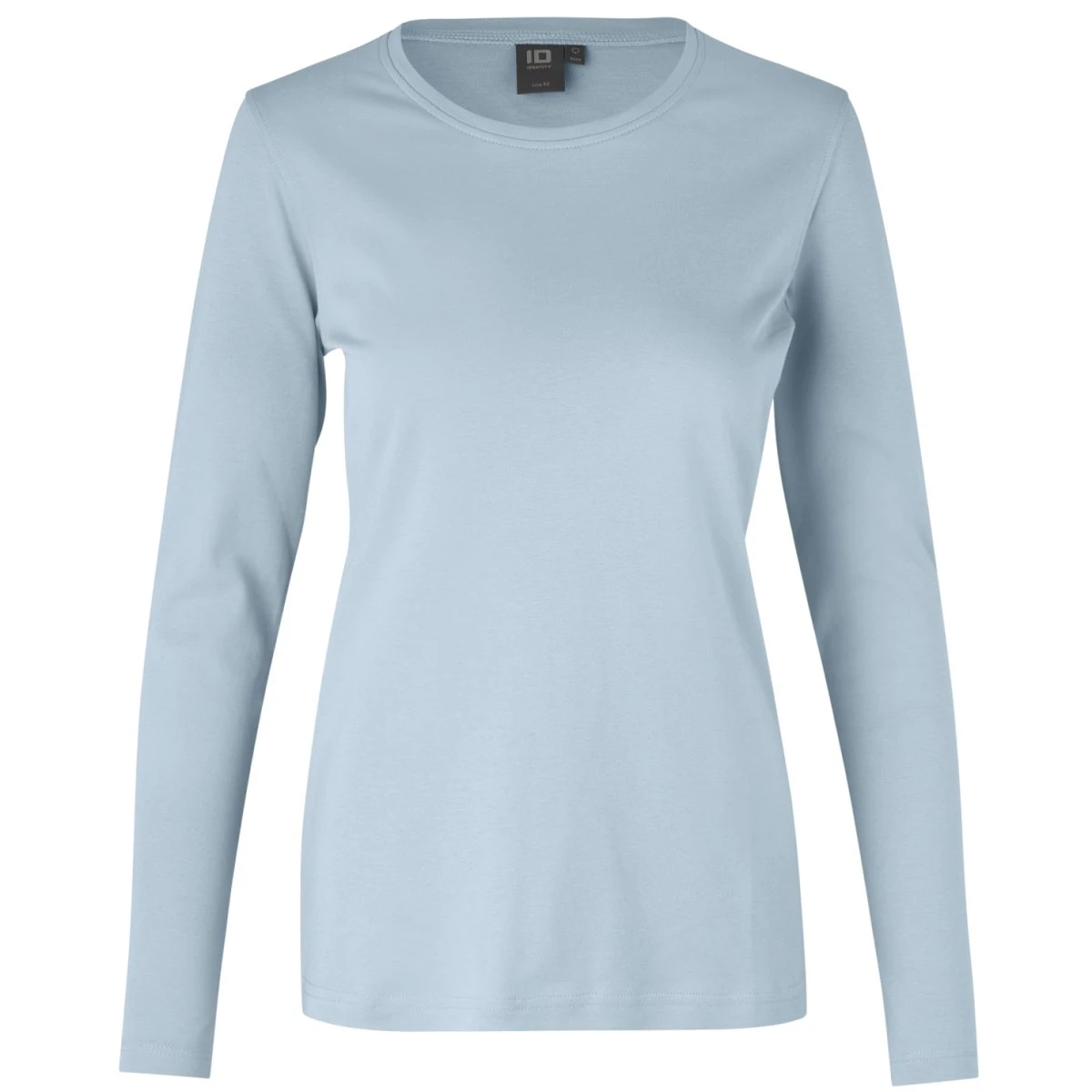 ID Interlock Dame Langærmet T-shirt - Lys Blå - L