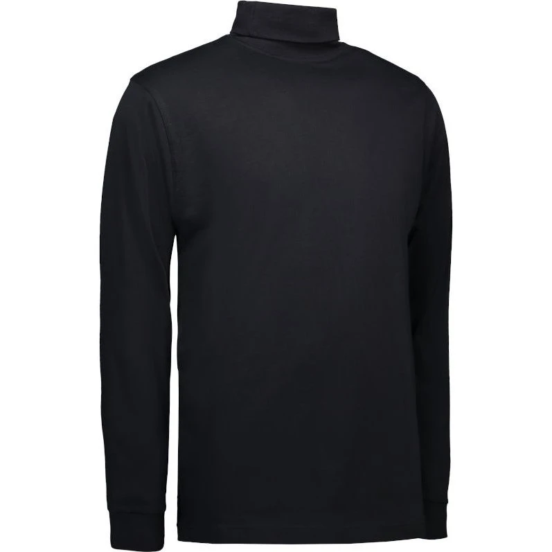 ID Langærmet T-shirt med rullekrave - Sort - XL