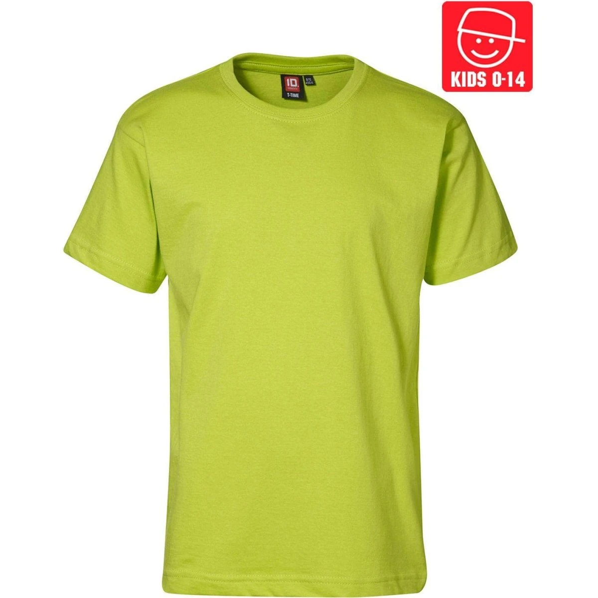 ID T-TIME T-shirt Dame Lime 4/6 år