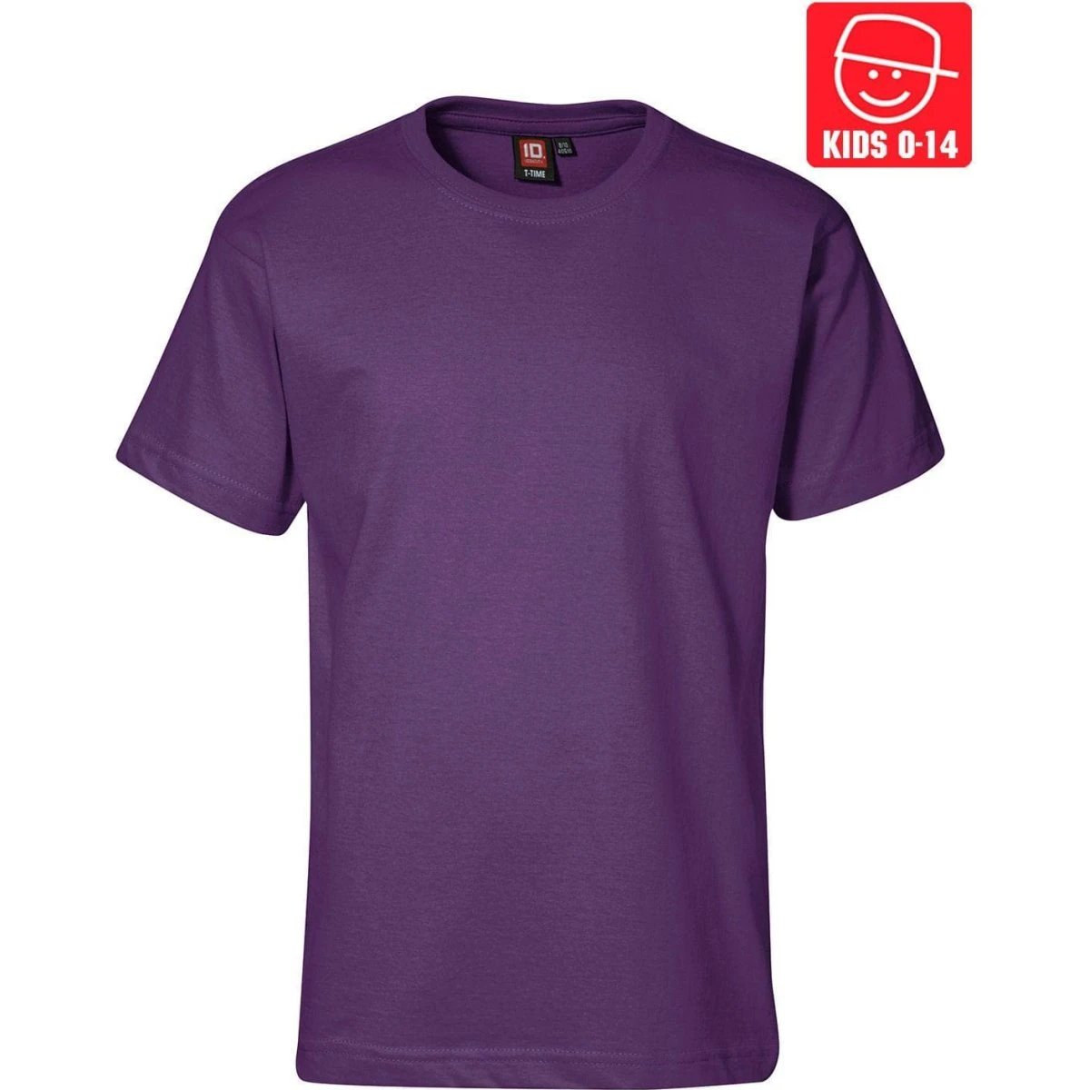 ID T-TIME T-shirt Dame Lilla 8/10 år