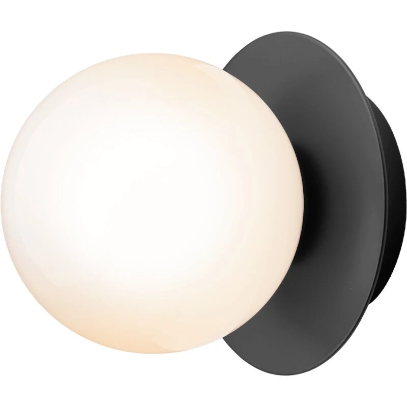 Nuura Liila 1 væg/loftlampe lille – sort/opal