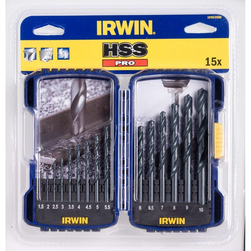 IRWIN 10502504 Læbeborsæt - 25 stk. (1.0-13.0 mm)