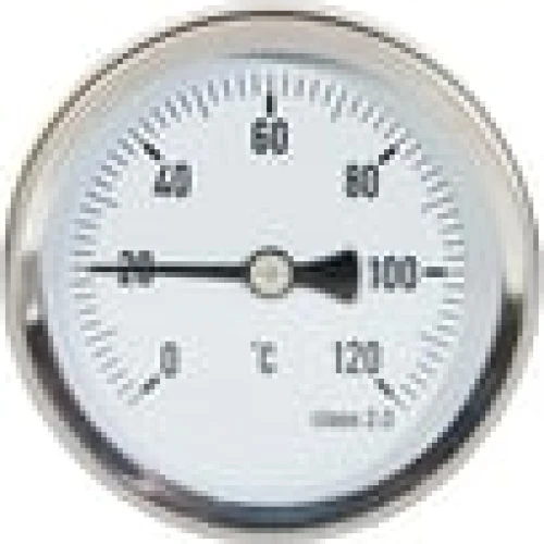 Erik Færgemann Skivetermometer Ø63 1/2"x40 mm 0-120°C