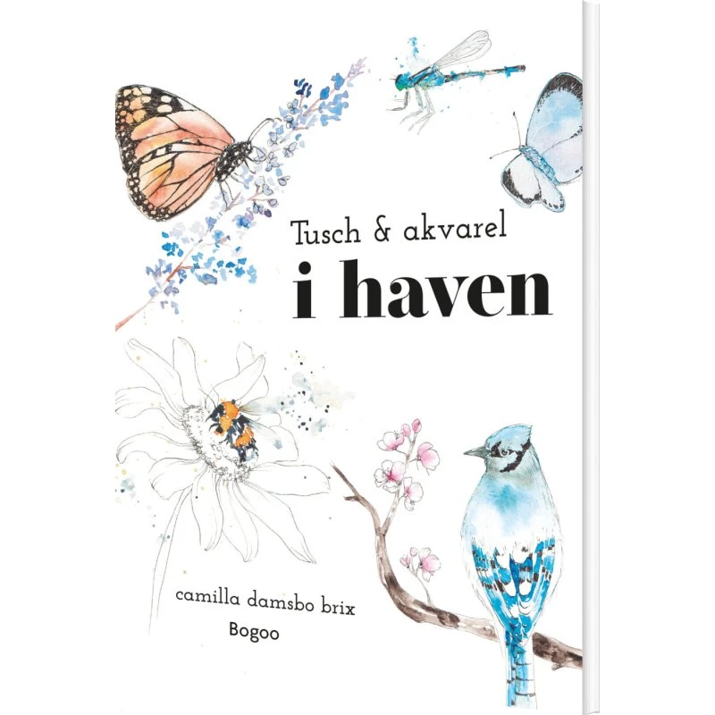 Tusch & akvarel i haven – Camilla Damsbo Brix
