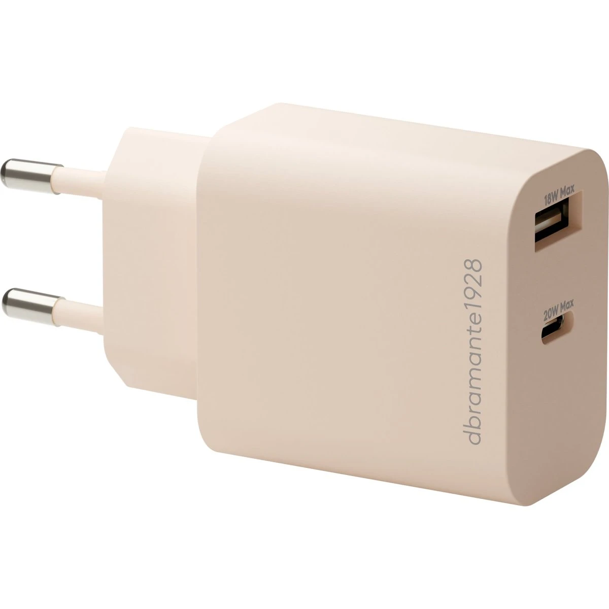 dbramante1928 Re-Charge USB-C 20W + USB-A 18W Adapter, Beige