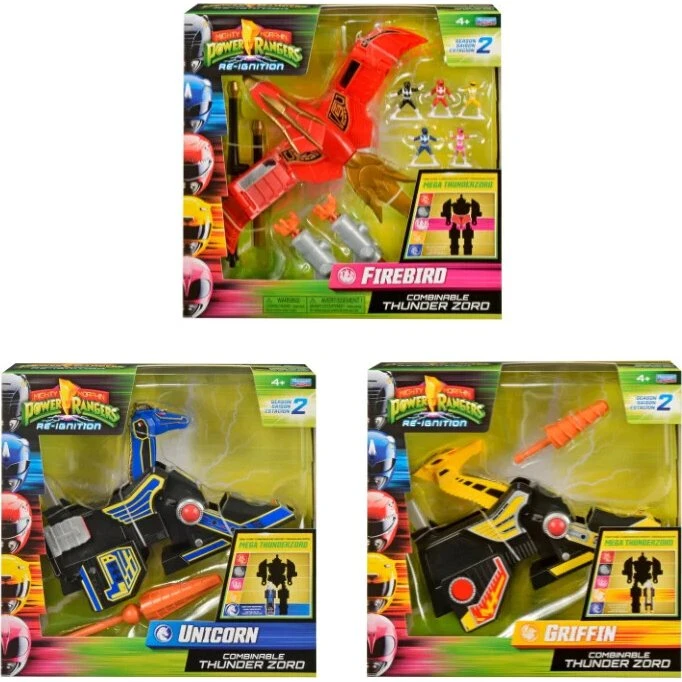 Playmates Toys Power Rangers Combinable Thunder Zord - Assorteret