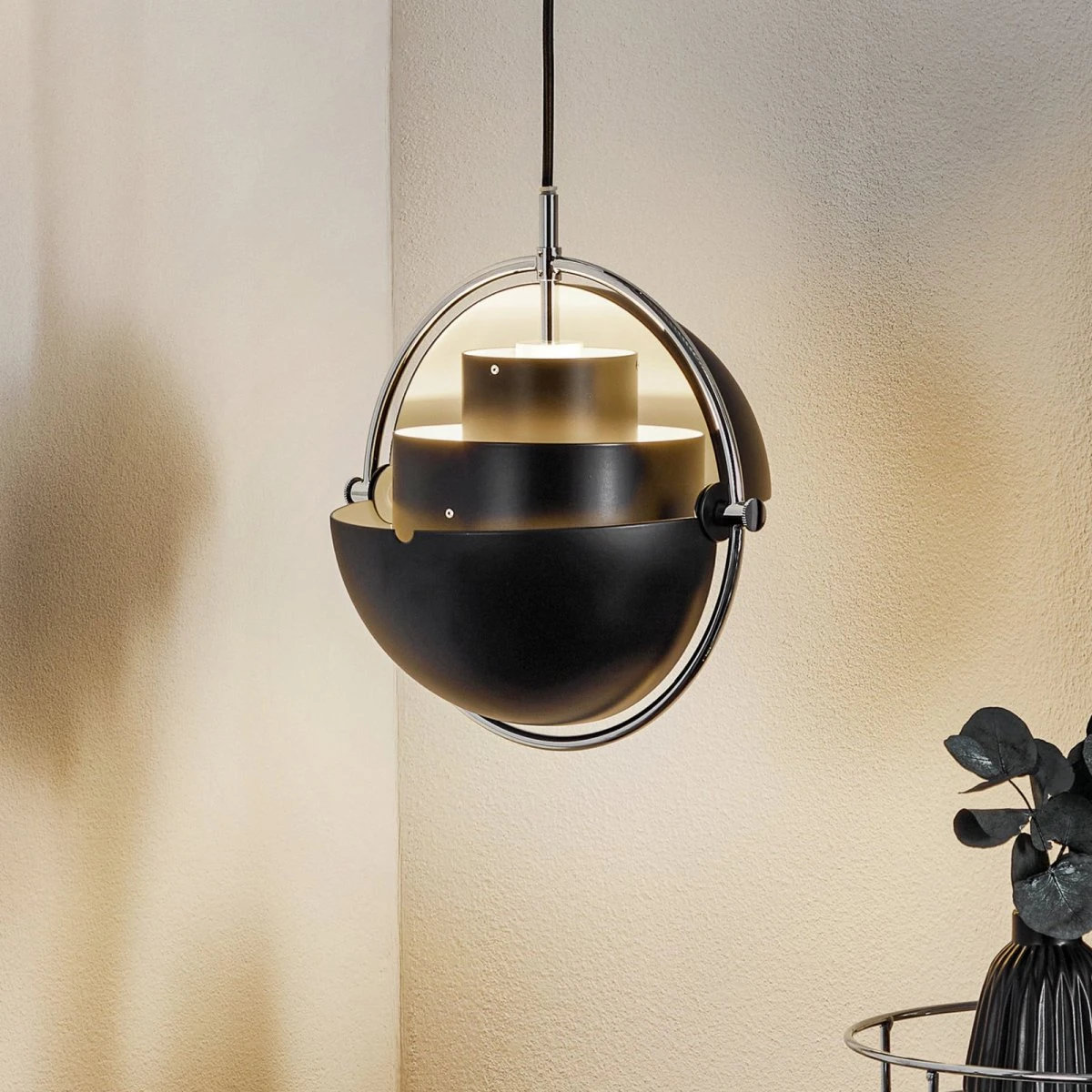 Gubi Multi-Lite Pendellampe S Chrome/Black