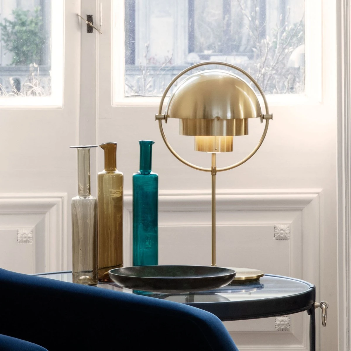 GUBI Multi-Lite Bordlampe i Messing