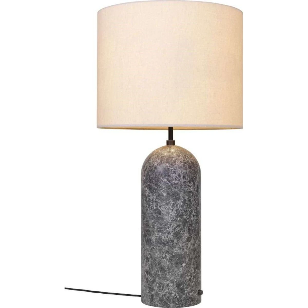 GUBI Gravity XL Low Gulvlampe - Grå Marmor & Canvas