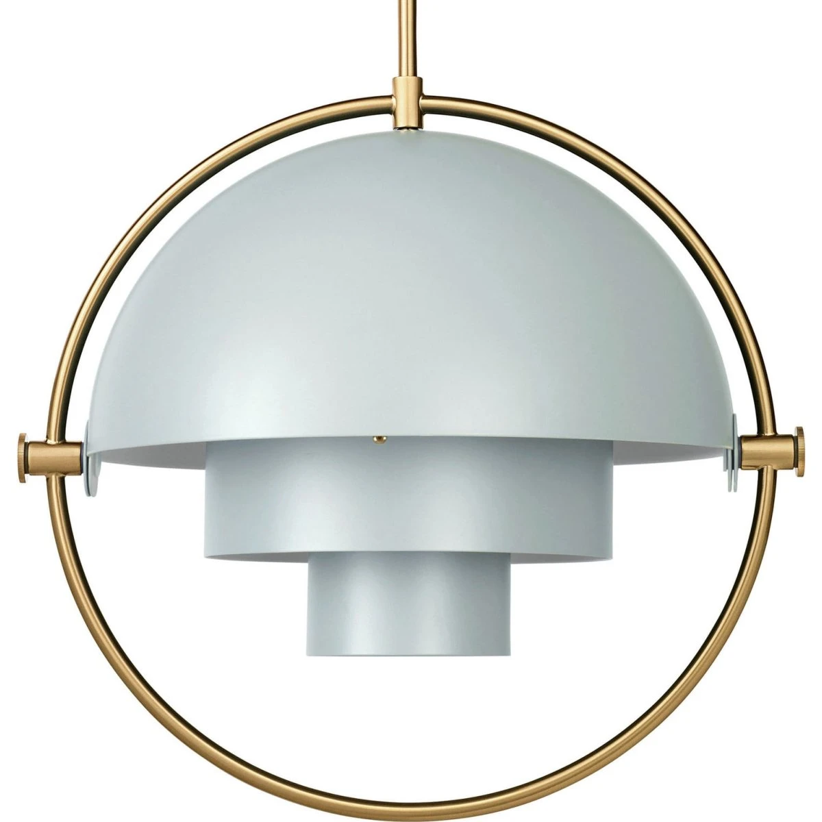 GUBI Multi-Lite Pendel Ø36 Messing/Sea Grey