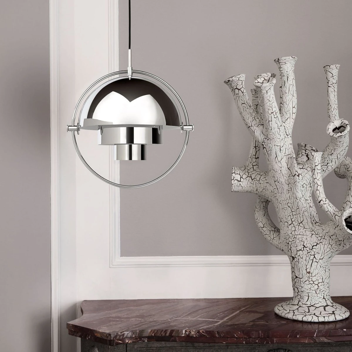 Gubi Multi-Lite Pendellampe Ø36 Krom