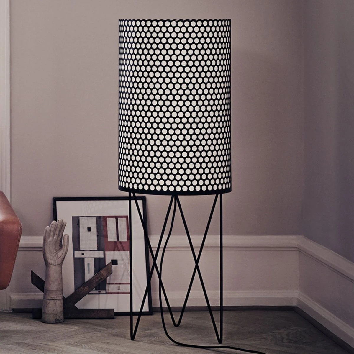 GUBI Pedrera PD2 Gulvlampe - Sort Metal
