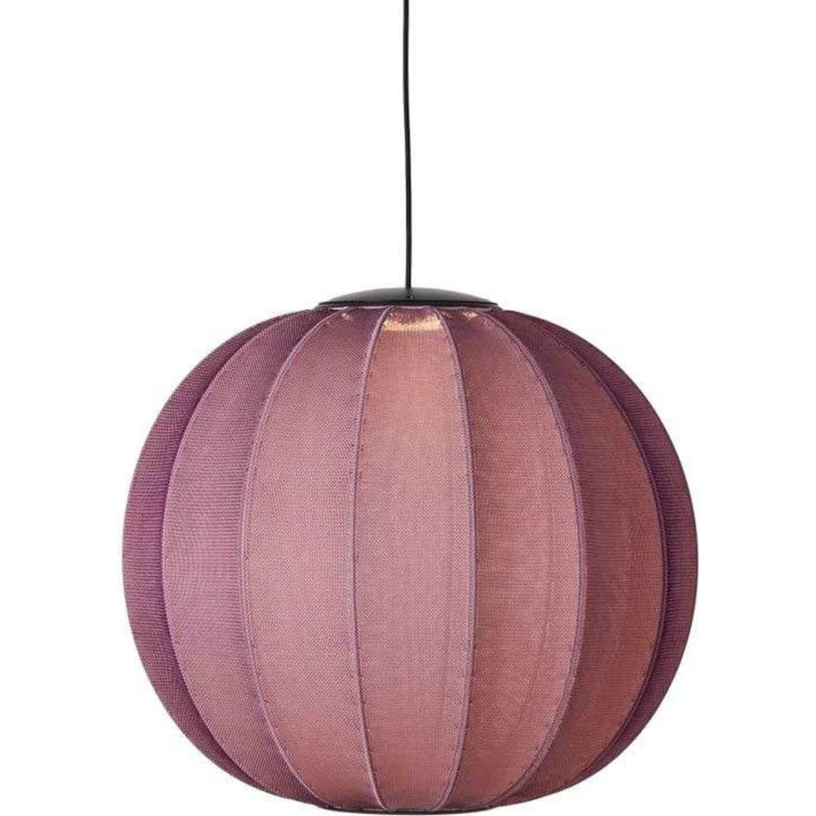 Made by Hand Knit-Wit 60 Round LED Pendel - Burgundy