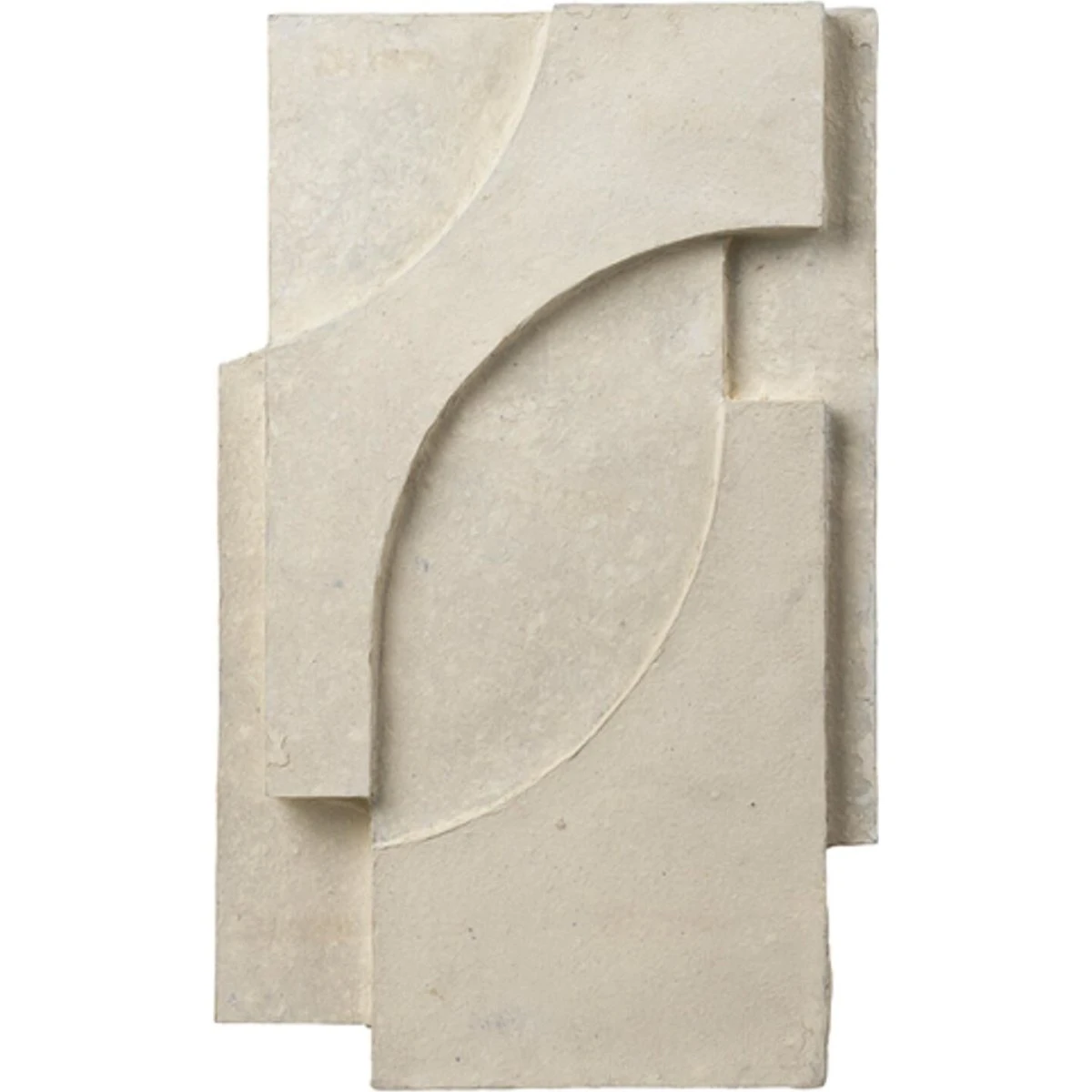 Kristina Dam Studio Serif Relief Vægdekoration - Off White