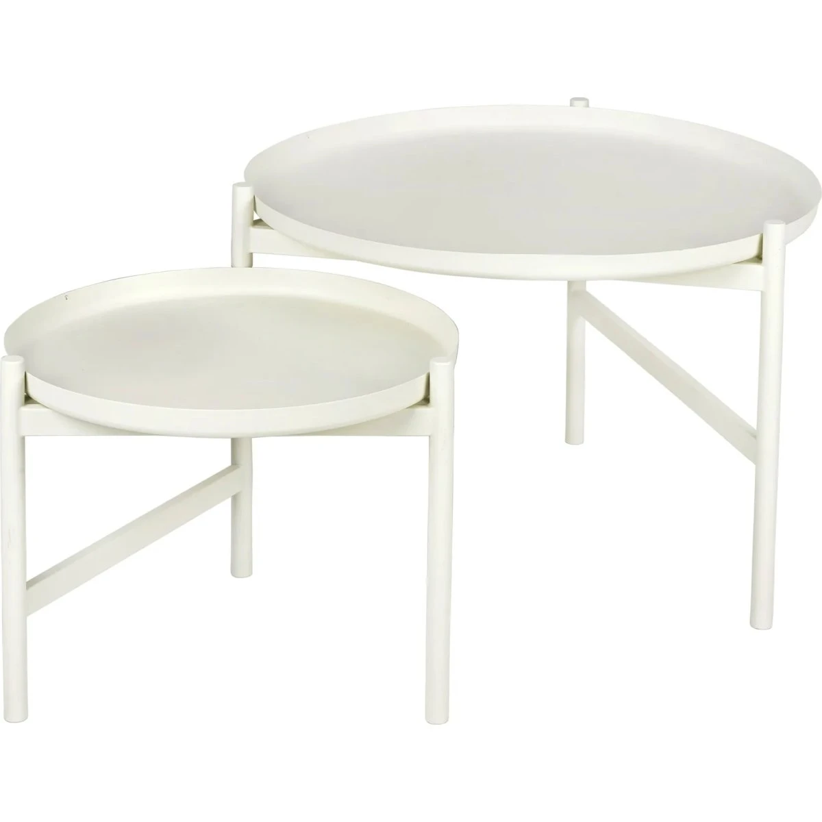Broste Copenhagen Turner sidebord Ø70 cm - Hvid
