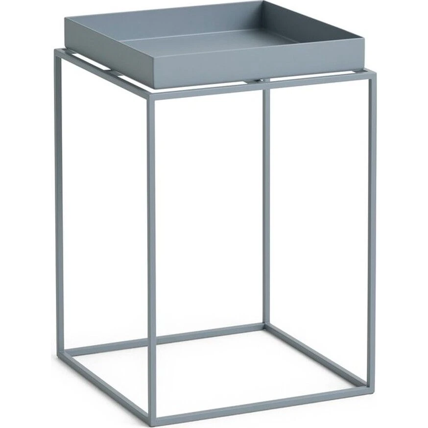 HAY Tray Table Small High Dueblå/Stål 30x30x44 cm