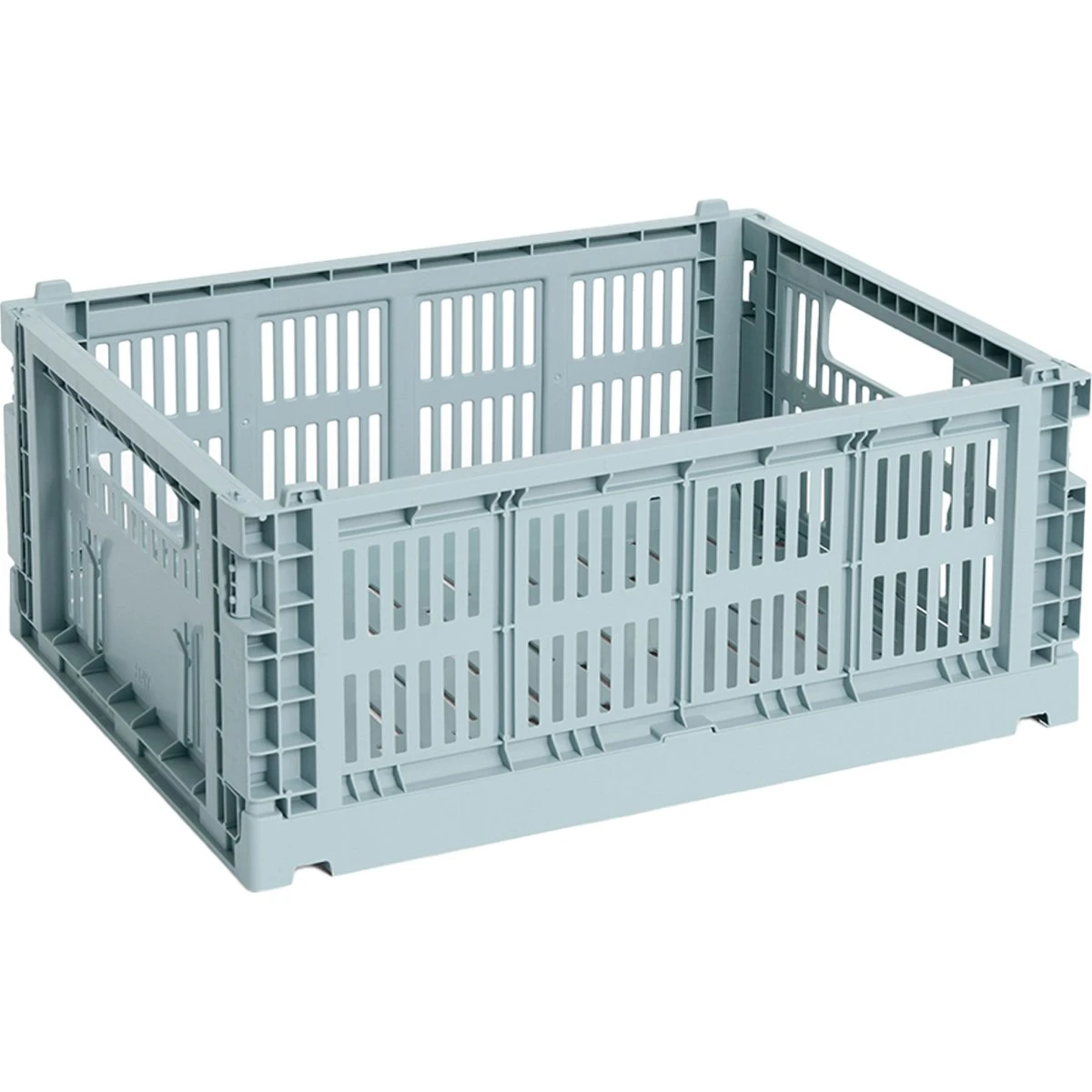 HAY Colour Crate Medium Opbevaringskasse - Dusty Blue