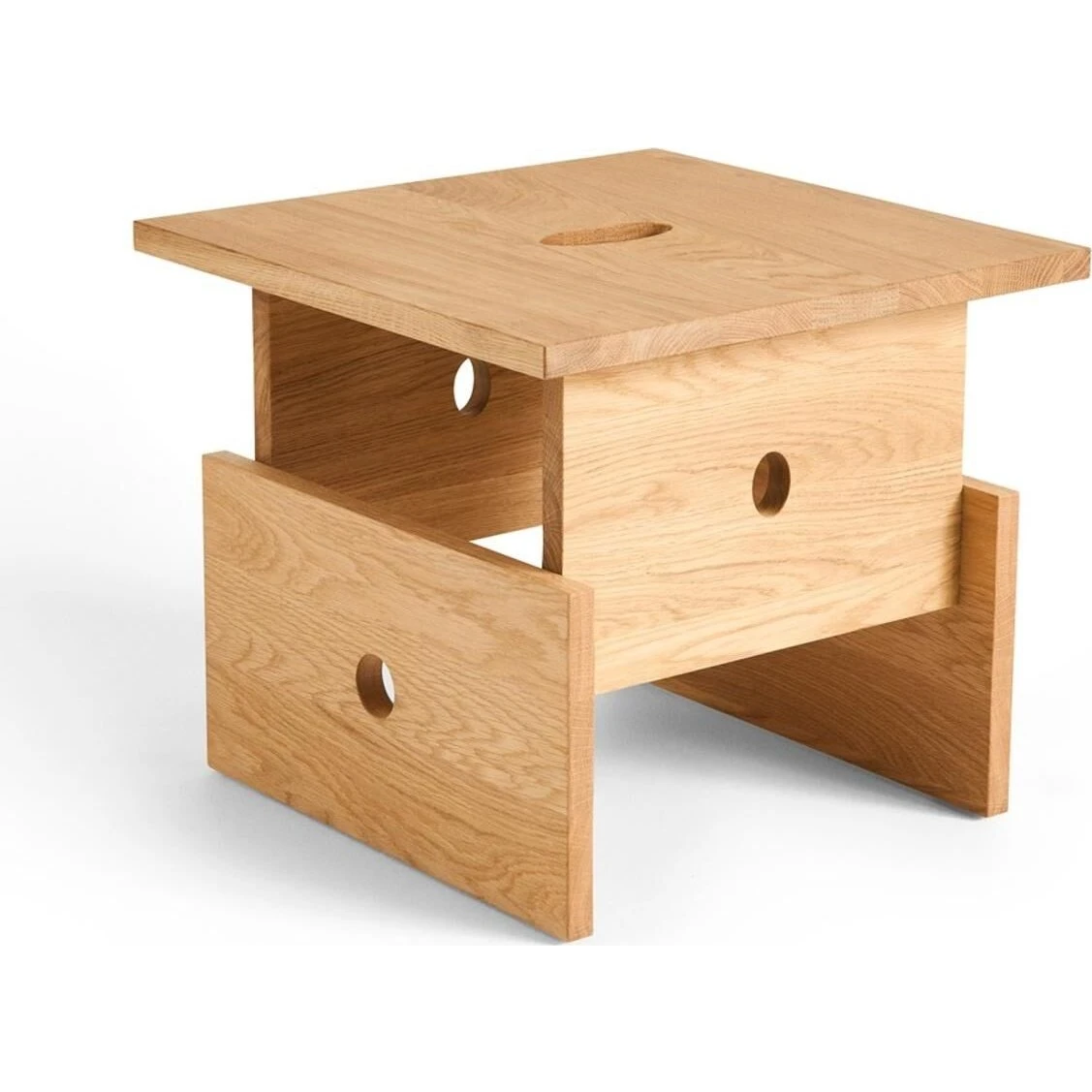 HAY Wood Box Sofabord i olieret eg - 35 cm