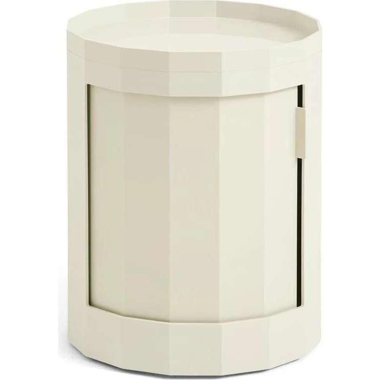 HAY Facet 100 Sidebord med hjul - Lav Æggeskal
